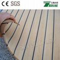 Durable cheap waterproof outdoor PVC teak boat decking  4