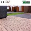 cheap outdoor wpc DIY tiles 300x300mm 2