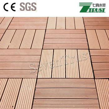 cheap outdoor wpc DIY tiles 300x300mm 3