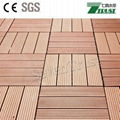 cheap outdoor wpc DIY tiles 300x300mm 3