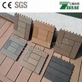 cheap outdoor wpc DIY tiles 300x300mm 5