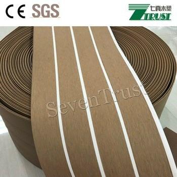 pvc soft deck flooring for yacht boat pontoon Size:190X5MM  5