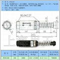 M64*1.5 油壓緩衝器FC64100 液壓抗震阻尼 行程100MM 1