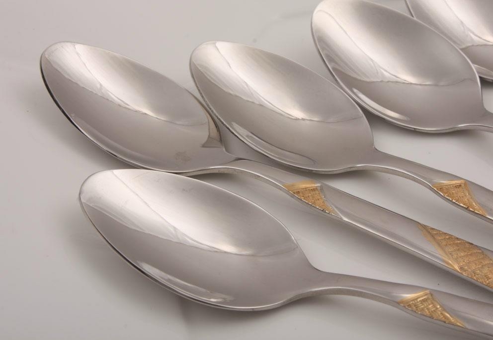 Gold Plated spoon set LY1122 HOMART (China Manufacturer