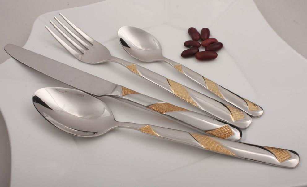 Gold Plated spoon set 3
