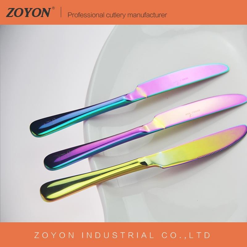 stainless steel rainbow cutlery 2