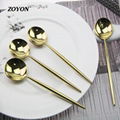 Hotel cutlery gold spoon set 1