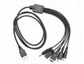 5 in 1 USB Charging Cable Charger For Nintendo GBA SP For WII U 3DS NDSL XL DSI  2