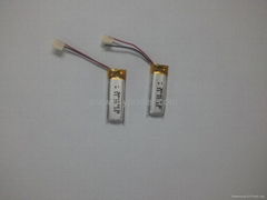 Rechargeable lithium polymer battery 401020 50mah for 3D glasses