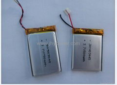 數碼類聚合物鋰電池3.7v 503040 550mah