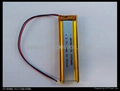 Factory rechargeable lithium polymer battery  802028 410mah for DVD/GPS