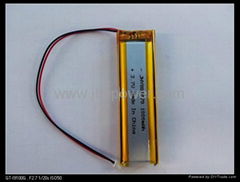 Factory rechargeable lithium polymer battery  802028 410mah for DVD/GPS