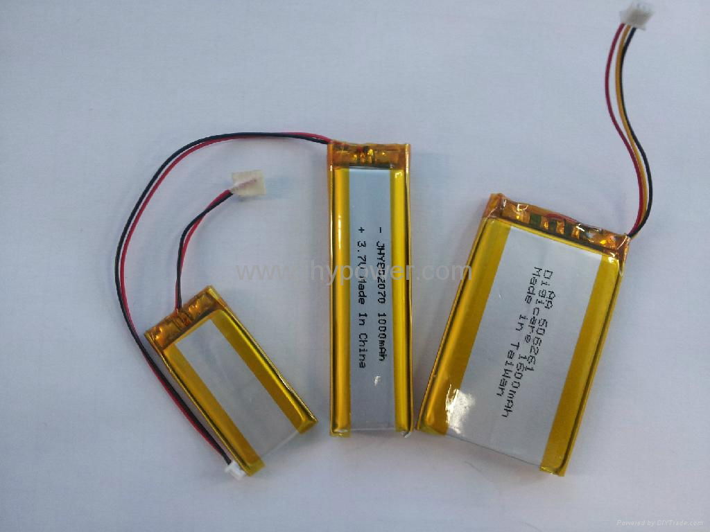 Factory rechargeable lithium polymer battery  802028 410mah for DVD/GPS 2
