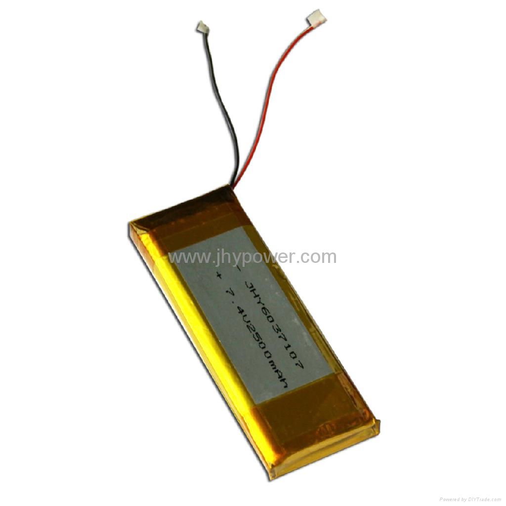 Factory rechargeable lithium polymer battery  802028 410mah for DVD/GPS 3