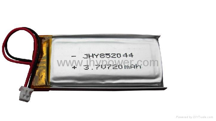 Talking pen rechargeable li polymer battery 852044 720mah for repeater