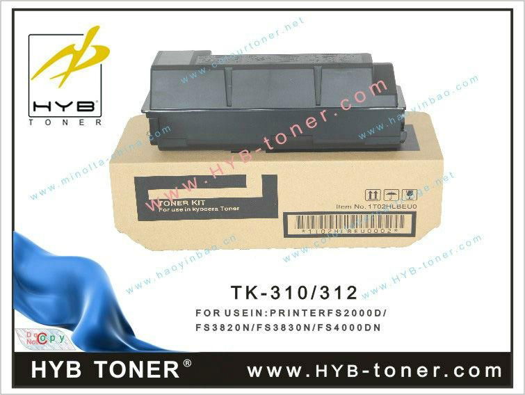 Compatible Kyocera TK310/312/314  toner cartridge for Printer FS-2000D/3820N