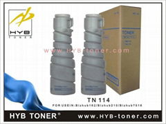 compatible TN114 toner cartridge for Konica Minolta Bizhub 162/210 