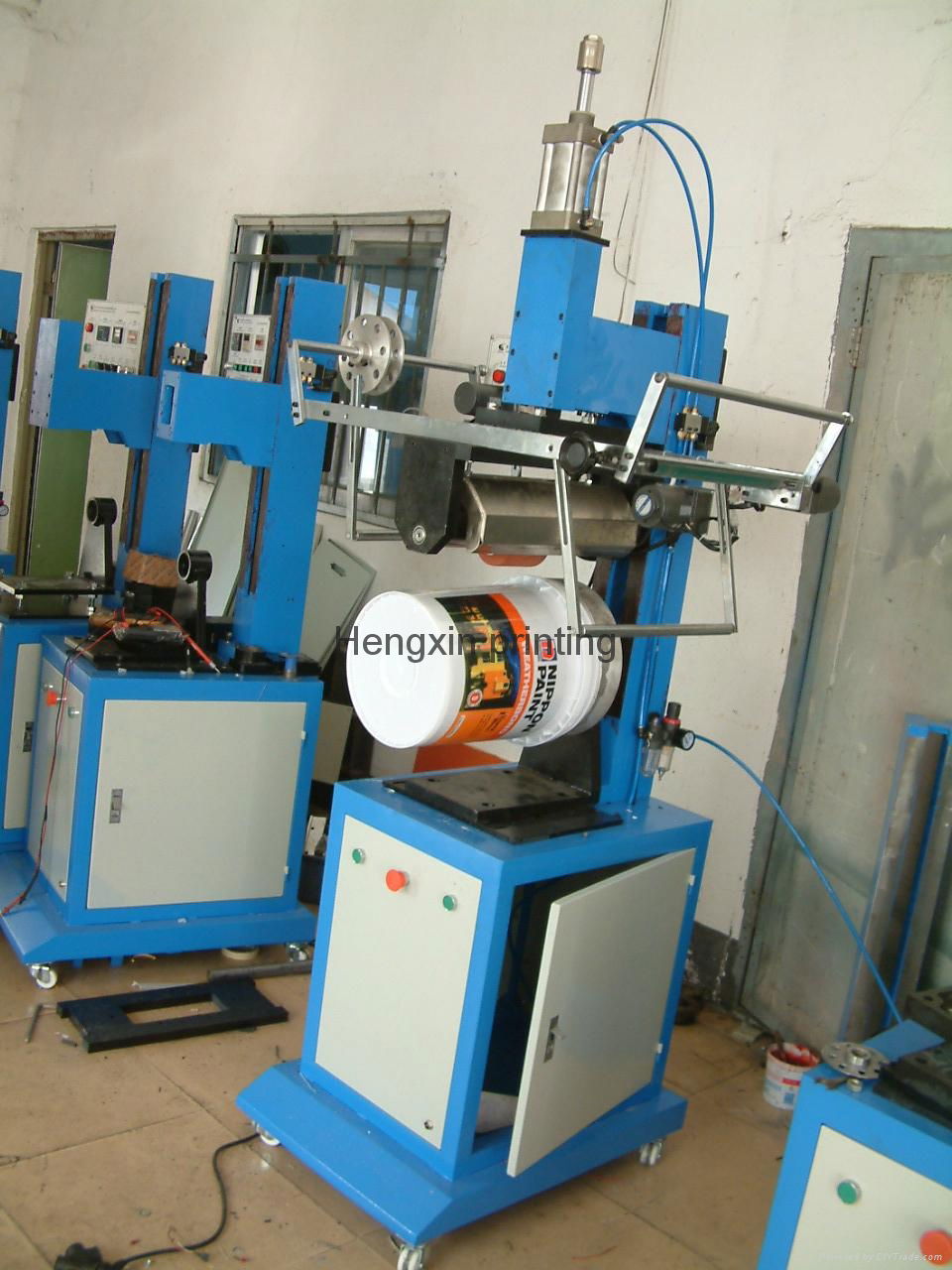 Manufacturer plastic bucket cylindrical heat transfer machine HP
