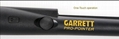 Propointer metal detector Garrett 