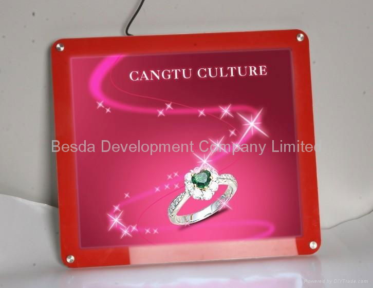 crystal display with different shape LED light box LED acrylic light box 3