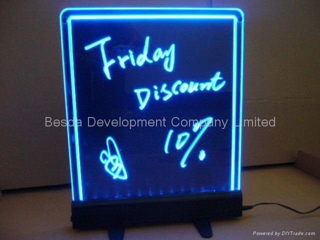 Smart LED Writing board with 7 colors changing automatically LED menu sign 2