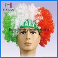 Argentina Crazy afro wig /party wig hat with eslatic band 2