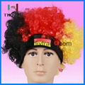 Argentina Crazy afro wig /party wig hat with eslatic band 4