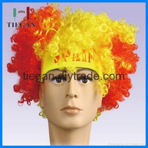 colorful clown wig/Halloween party wig/wholesale cosplay clown wig 4
