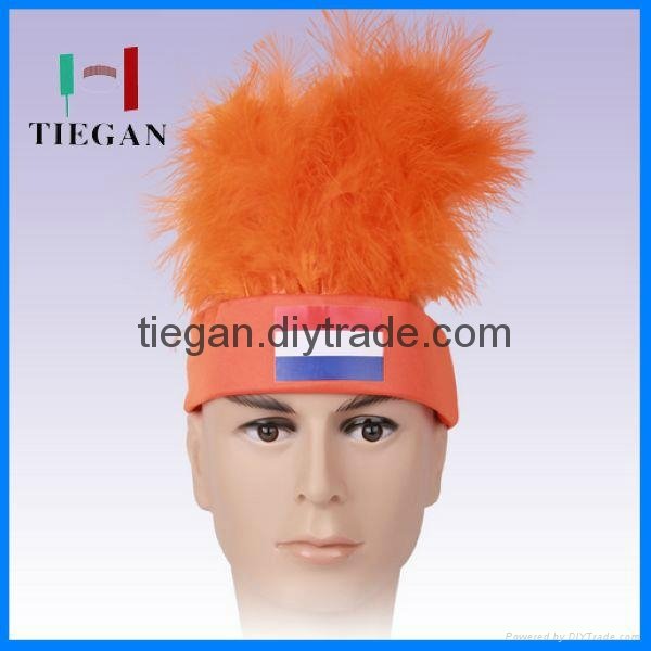 2015 soccer fans wig crazy hair synthetic wig for promotion events 3
