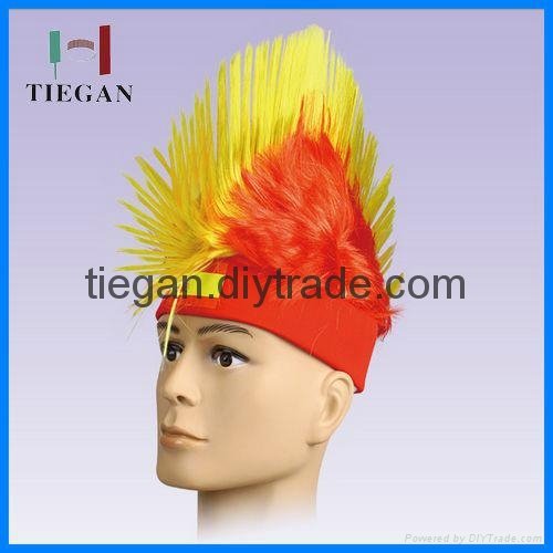 2015 Customized Euro Cup Mullet wig with  Band  2