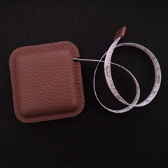 Good quality leather tape measure for business promotion gift
