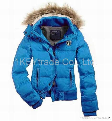 2013 Hotselling High Quality A&F Down Jackets for Women Size S-L Latest Design 2