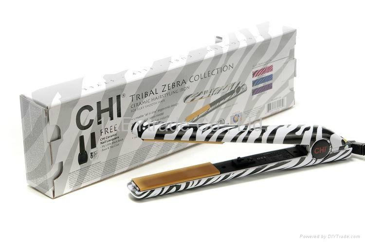 CHI Tribal Zebra Collection Hotsale Ceramic Hairstyling Iron Top Quality 3