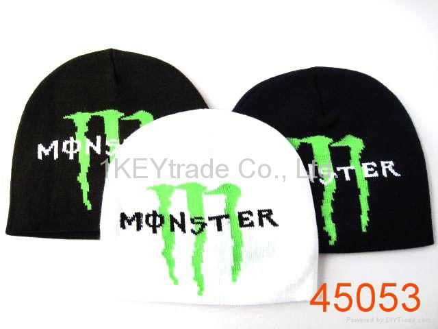 2012 New Design Monster Energy Unisex Woolen Caps High Quality Fashion Hats 