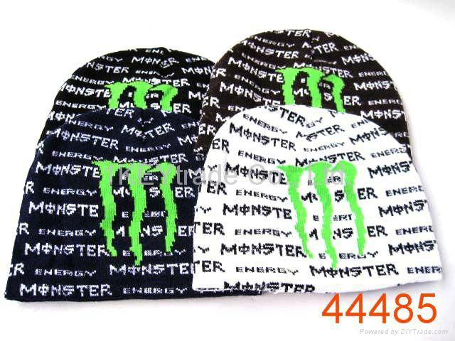 2012 New Design Monster Energy Unisex Woolen Caps High Quality Fashion Hats  3