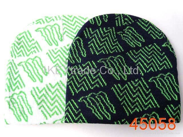 2012 New Design Monster Energy Unisex Woolen Caps High Quality Fashion Hats  4