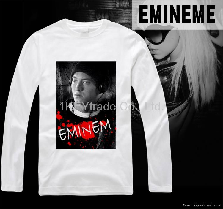 2012 Hotsale Eminem T-shirts Slim Shady High Quality Coat Mashall Mathers 3