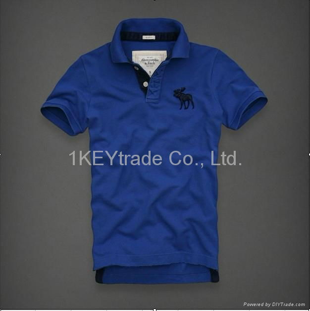 2012 AF Tshirts Men Lapel T-shirts Turndown Collar Polo T-shirts S-XXL 8 Colors 3