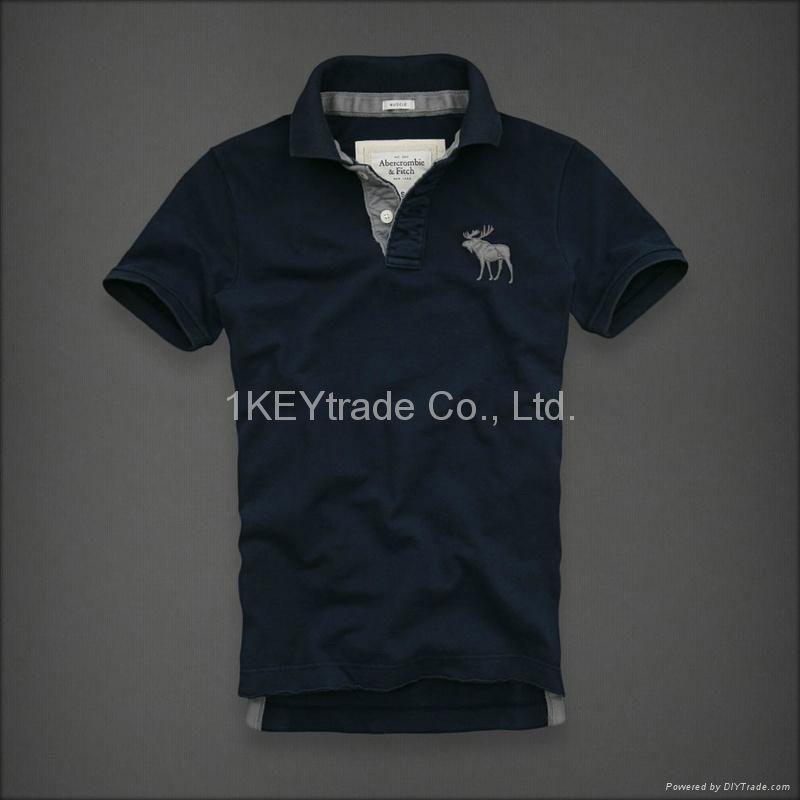 2012 AF Tshirts Men Lapel T-shirts Turndown Collar Polo T-shirts S-XXL 8 Colors 4