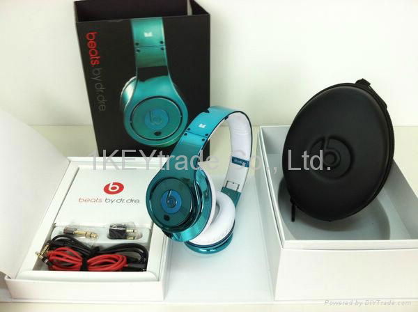 New Arrival Monster Beats Headphones Electroplate Purple Blue Red Green 3