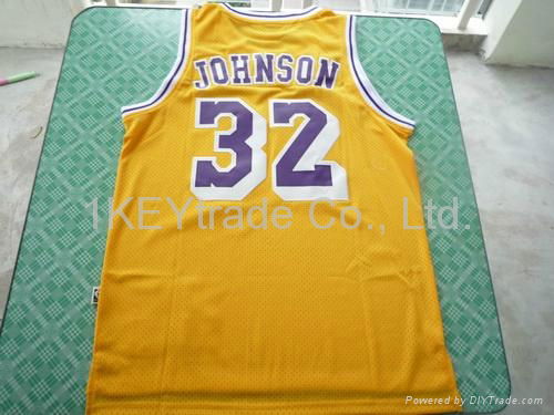 Los Angeles Jerseys Wholesale Magic Johnson Kobe Bryant Retro Jerseys 2