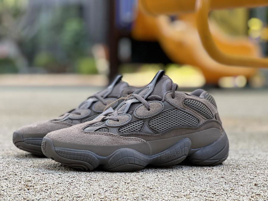 Unisex Yeezy 500 Sneakers CLABRW Light Yeezy Boost Shoes Dark Brown UA Quality