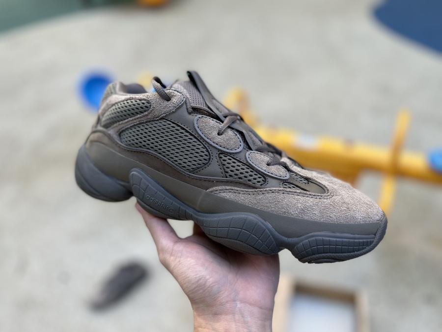 Unisex Yeezy 500 Sneakers CLABRW Light Yeezy Boost Shoes Dark Brown UA Quality 4