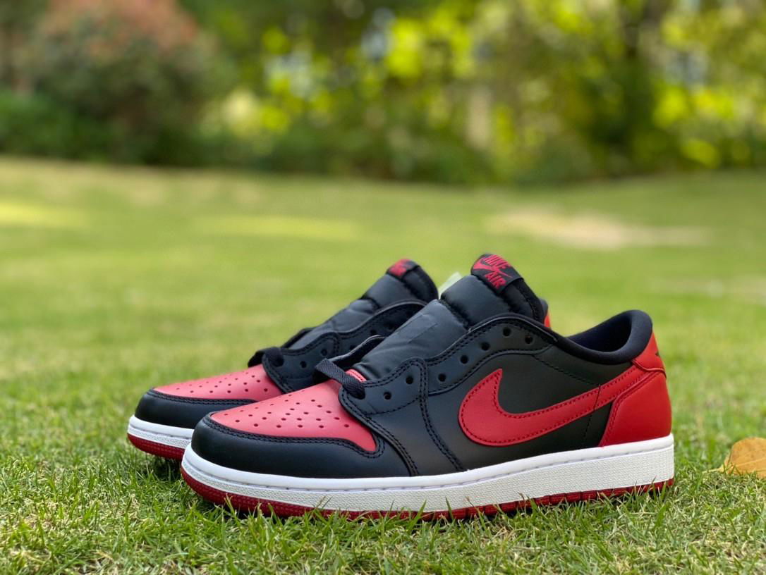 Air Jordan 1 Shoes Retro Low Bred Toes Jordan Bred Shoes Basketball Shoes