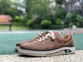 Khaki            Sneakers Pigskin Men            Casual Shoes Low