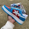 Marvel x Bape STA Sneakers Captain America Shoes Fashion Board Shoes Gift 4