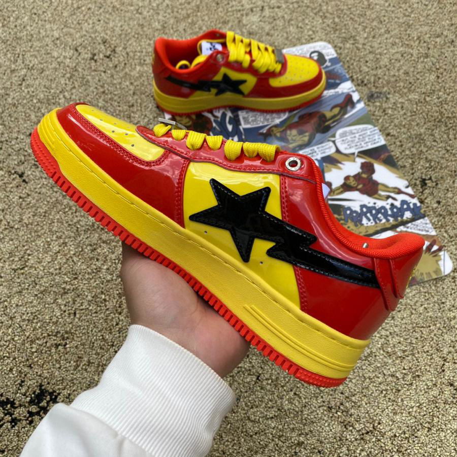 Iron Man Sneakers Marvel x Bape STA Shoes Marvel Fans' Must-have Shoes Gift 4