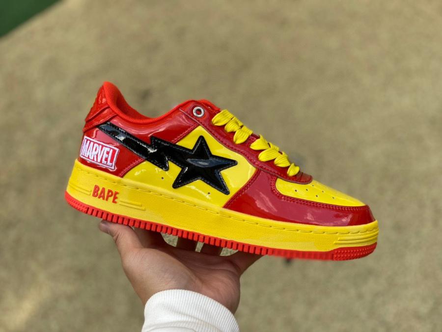 Iron Man Sneakers Marvel x Bape STA Shoes Marvel Fans' Must-have Shoes Gift 2