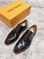 Classic     eather Shoes Burgundy Men's               Formal Shoes for Business 1