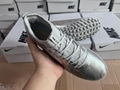 Dropshipping Men Football Shoes Silver Spiked Women Soccer Shoes Low 6